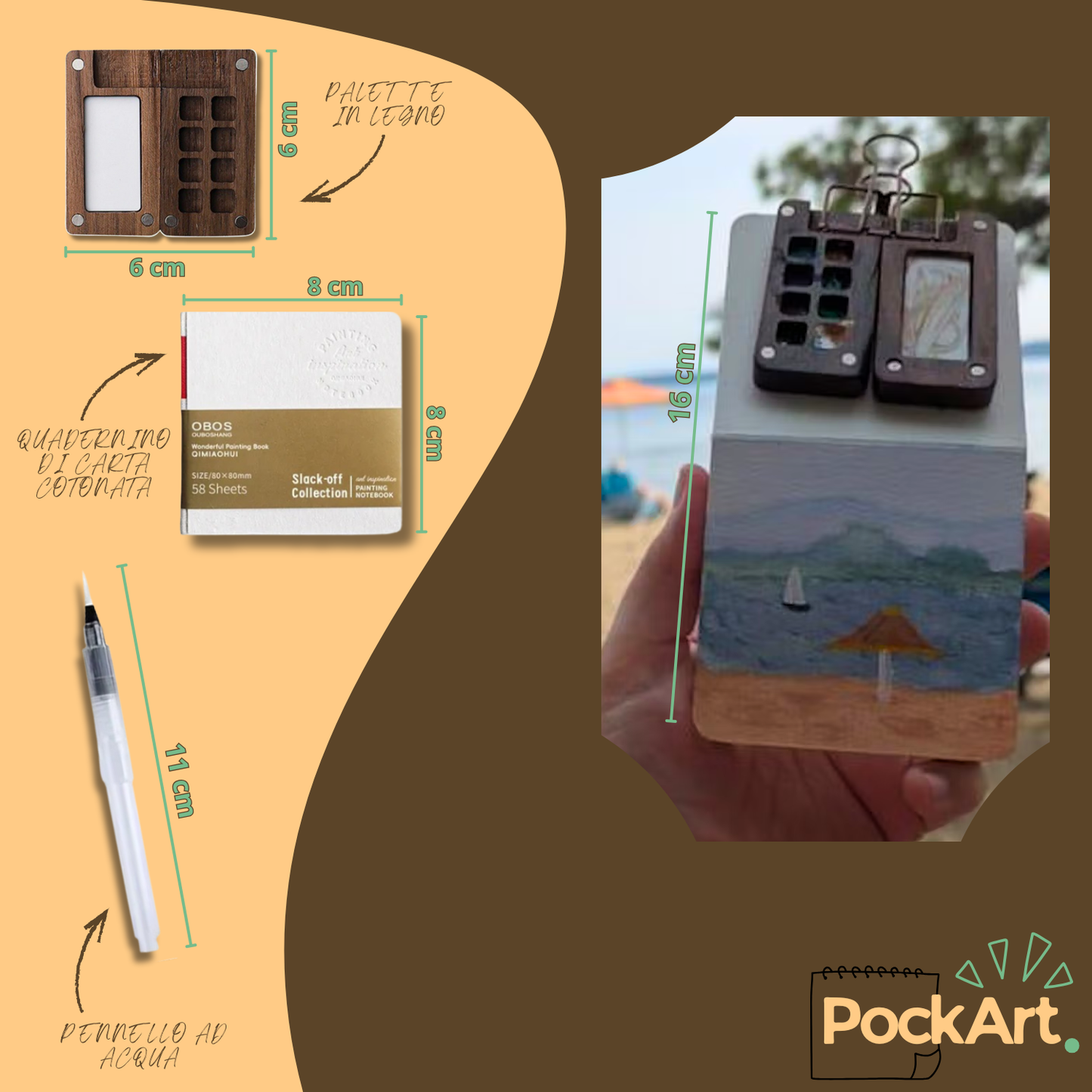 Mini Kit Disegno Acquerelli - PockArt